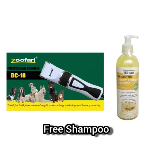 Zoofari Professional Pet trimmer with free Luxury perfume shampoo