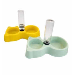 Pet double Bowl with water dispenser