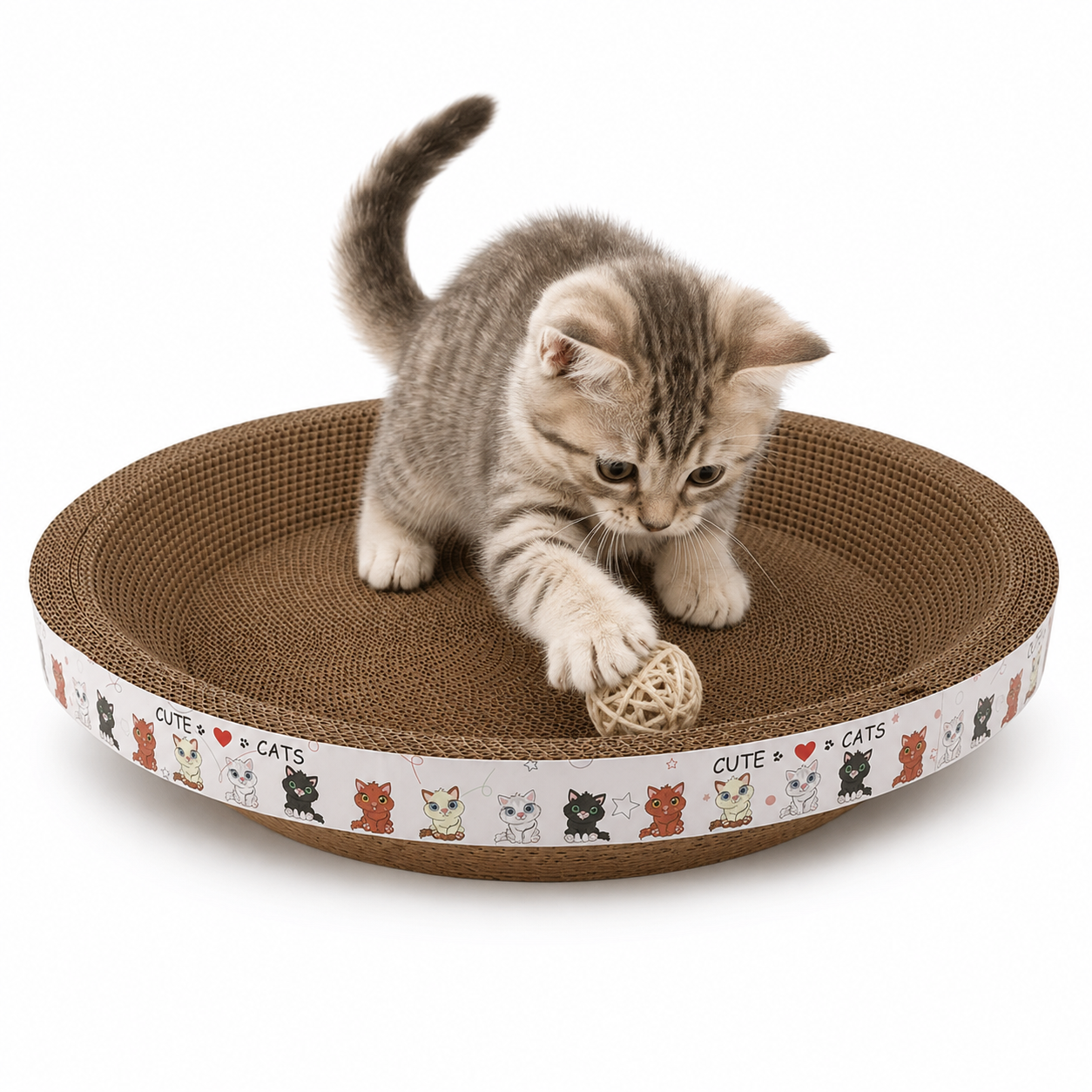 Cat Scratching Board Round