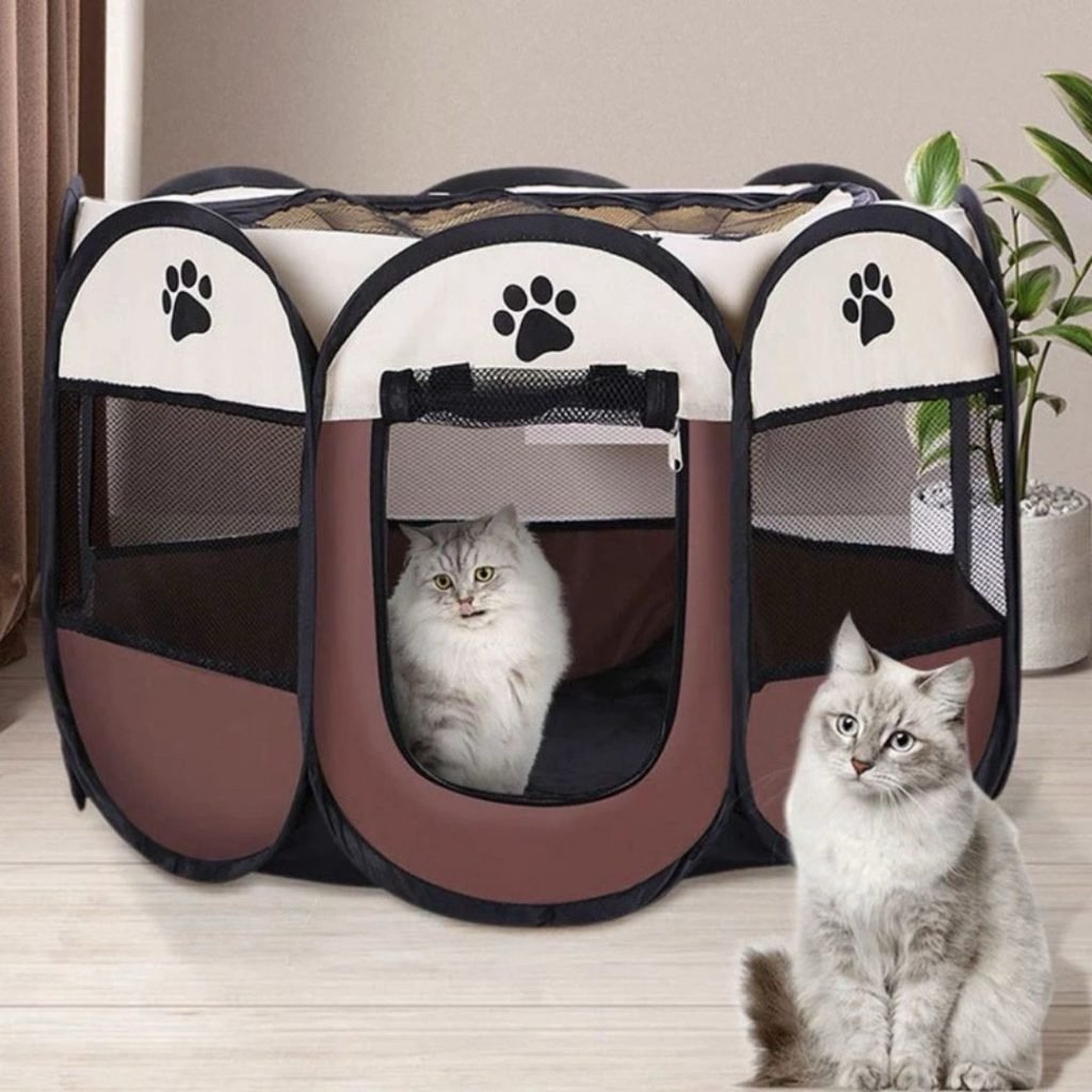 Foldable Pet Kennel for Cats & Dogs